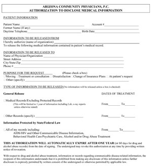 Medical Records Release Form